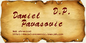 Daniel Pavasović vizit kartica